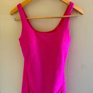 Pink Lululemon Built In Sports Bra Tank (8)